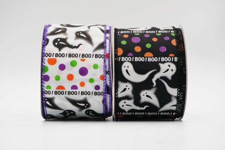 BOO Ghost Wired Ribbon_KF7074